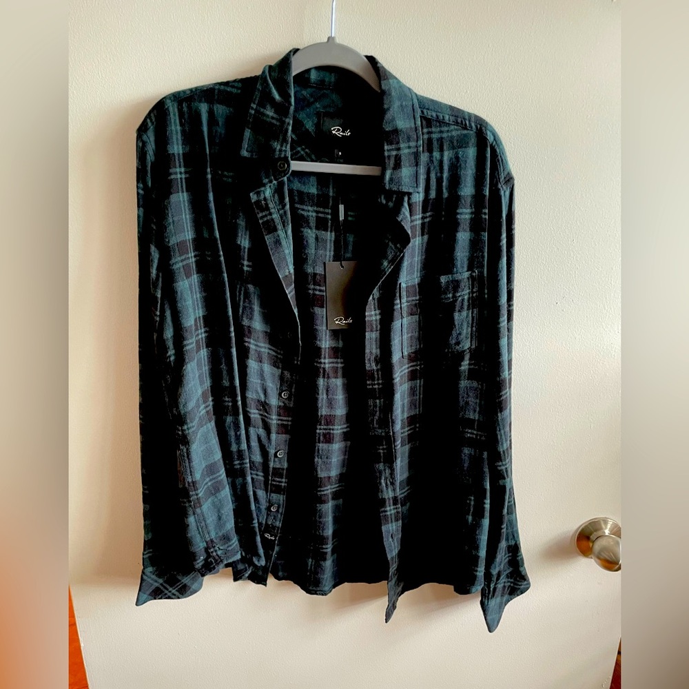 NWT Small Mens RAILS button up light fleece shirt - Never worn